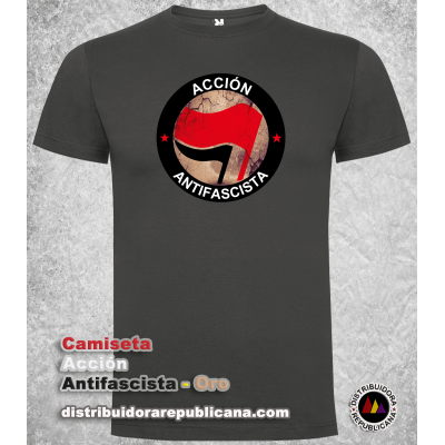 Camiseta Acción Antifascista (Oro)