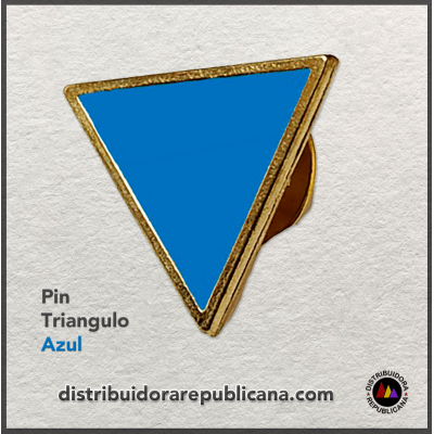 Pin Triangulo Azul