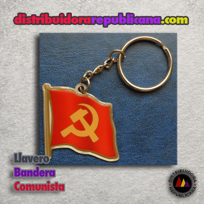llavero bandera comunista