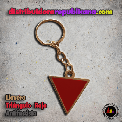 Llavero Triángulo Rojo Antifascista